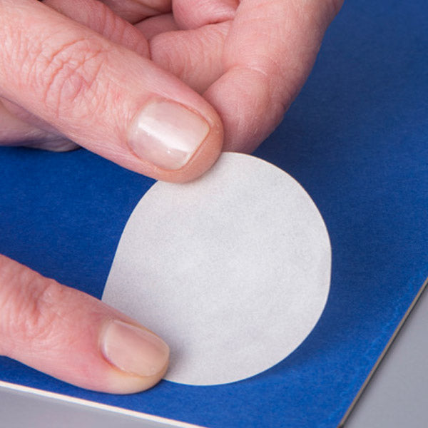CLEAR ADHESIVE DISCS PERM/PEEL