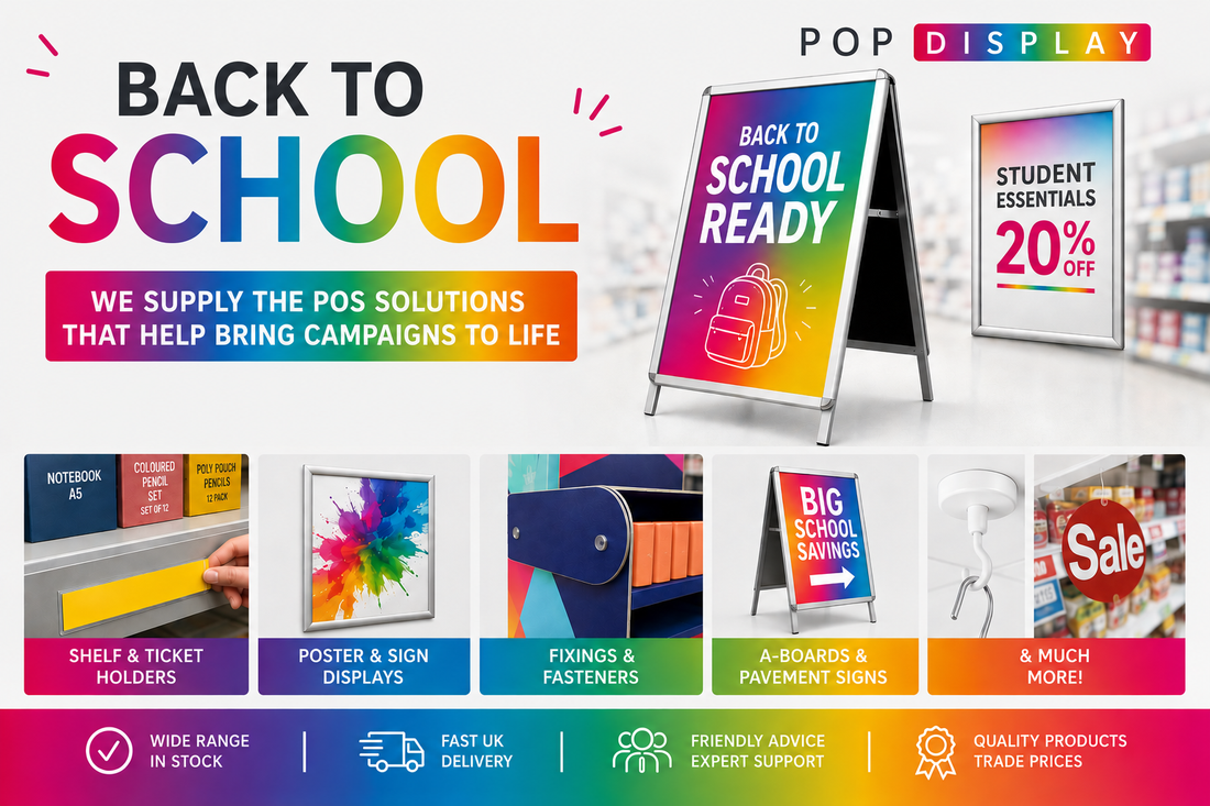 Get Your Displays Ready for the Back-to-School Rush