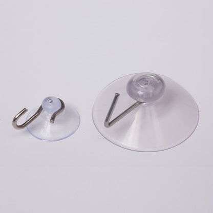 SUCTION CUPS WITH METAL HOOK