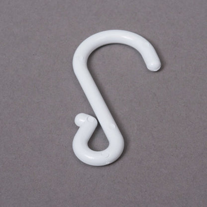 PLASTIC CRIMPED 'S' HOOKS