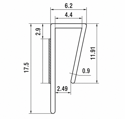 3.5mm Capacity 'J' SECTION