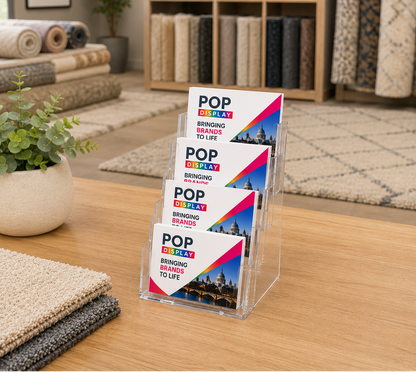 4 TIER FREESTANDING LEAFLET DISPENSERS