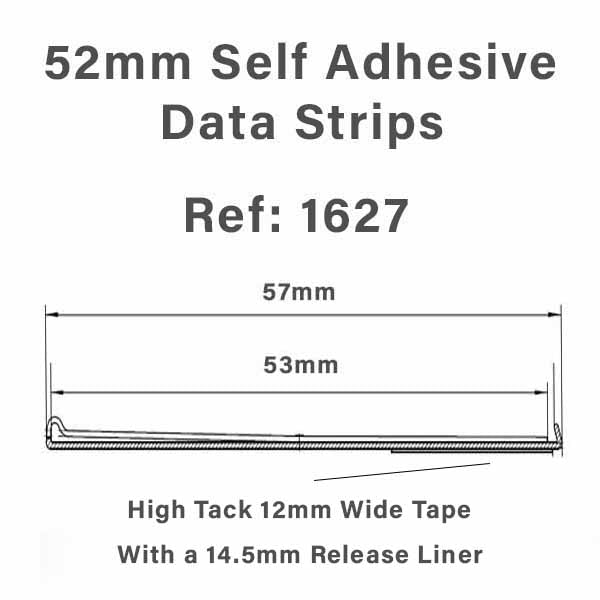 Data Strip Insert 52mm SHELF EDGE DATA STRIPS WITH SELF ADHESIVE – Pop Display