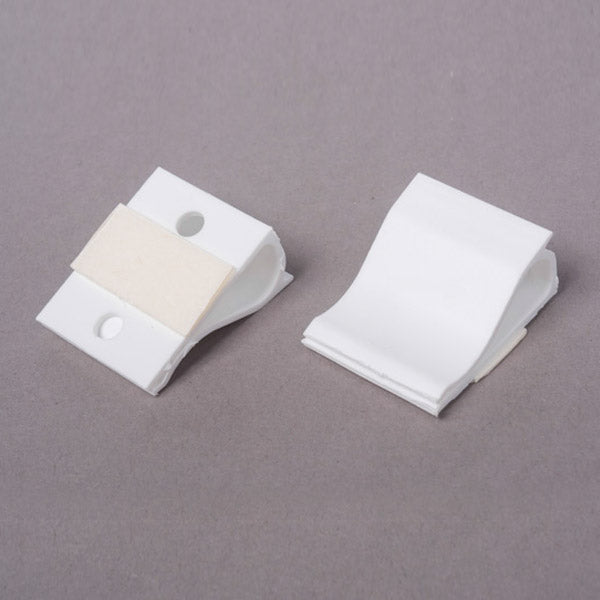 WHITE PLASTIC EDGE CLIPS