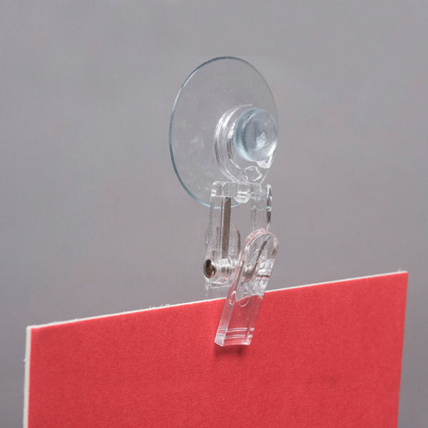 SUCTION CUP WITH PLASTIC CLIP