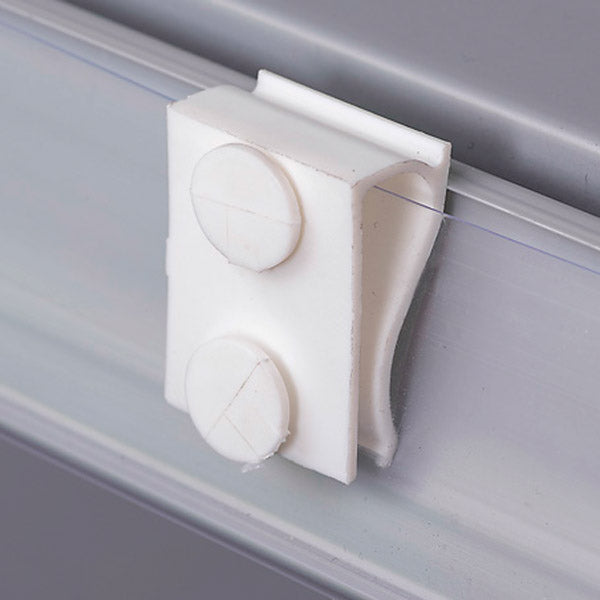 WHITE PLASTIC EDGE CLIPS