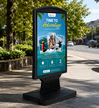 A1 Master Sign Flex Double Sided Waterbase Pavement Sign