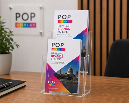 2 TIER FREESTANDING LEAFLET DISPENSERS