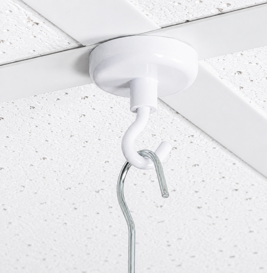 WHITE CEILING HOOK MAGNETS