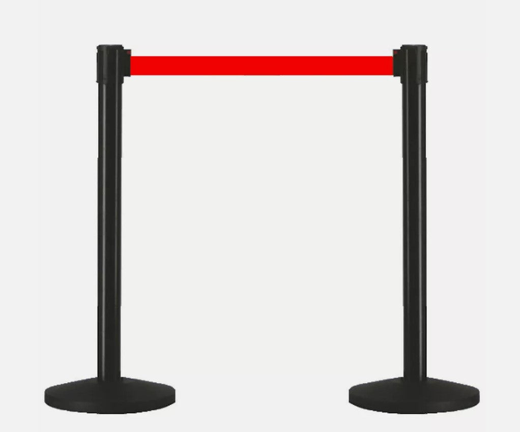 RETRACTABLE QUEUE BARRIERS