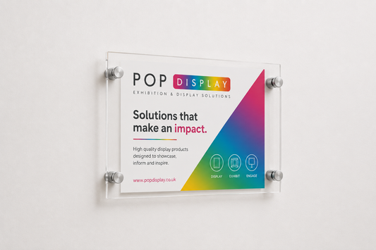 POSTER HOLDERS WITH STANDOFFS