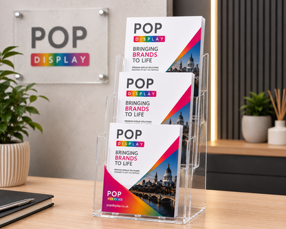 3 TIER FREESTANDING LEAFLET DISPENSERS