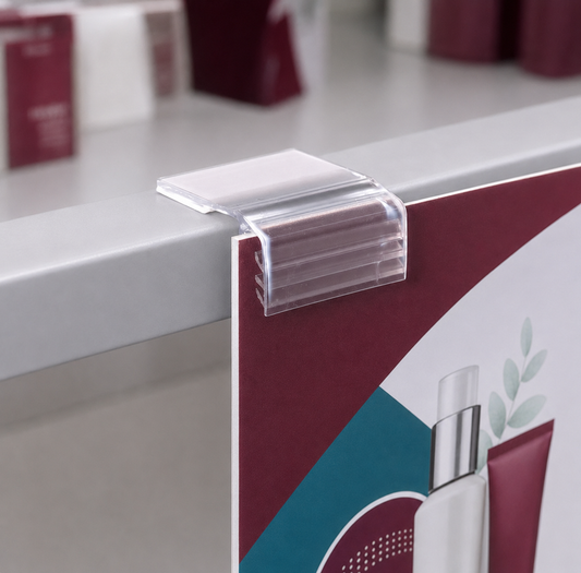 25mm SELF ADHESIVE HINGED FLIP SIGN HOLDERS